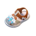 thumbnail image 2 of Sandals for Kids and Beach Slides for Toddlers (1-3 Years), Breathable Lightweight Casual Outdoor Summer Shoes for Everyday Wear and School, 2 of 7