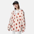 thumbnail image 3 of Lsque Hand Drawn Strawberry UPF 50+ Lightweight Sun Protection Men's Women's Long Sleeve Shirt, Hoodie Performance -Large, 3 of 9