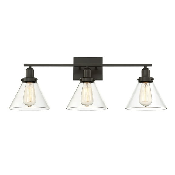 Drake 3-Light Bathroom Vanity Light in English Bronze