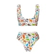 thumbnail image 5 of Daiia Animals Women's Bikini Set Two Piece Swimsuit High Waisted Bikini Adjustable Straps Bikini Perfect for Beach, Pool, and Summer Vacation-XX-Large, 5 of 9