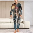 thumbnail image 6 of Pirates of The Caribbean Women Men Pajamas Zipper Onesie Jumpsuit Hooded One Piece Sleepwear, 6 of 8