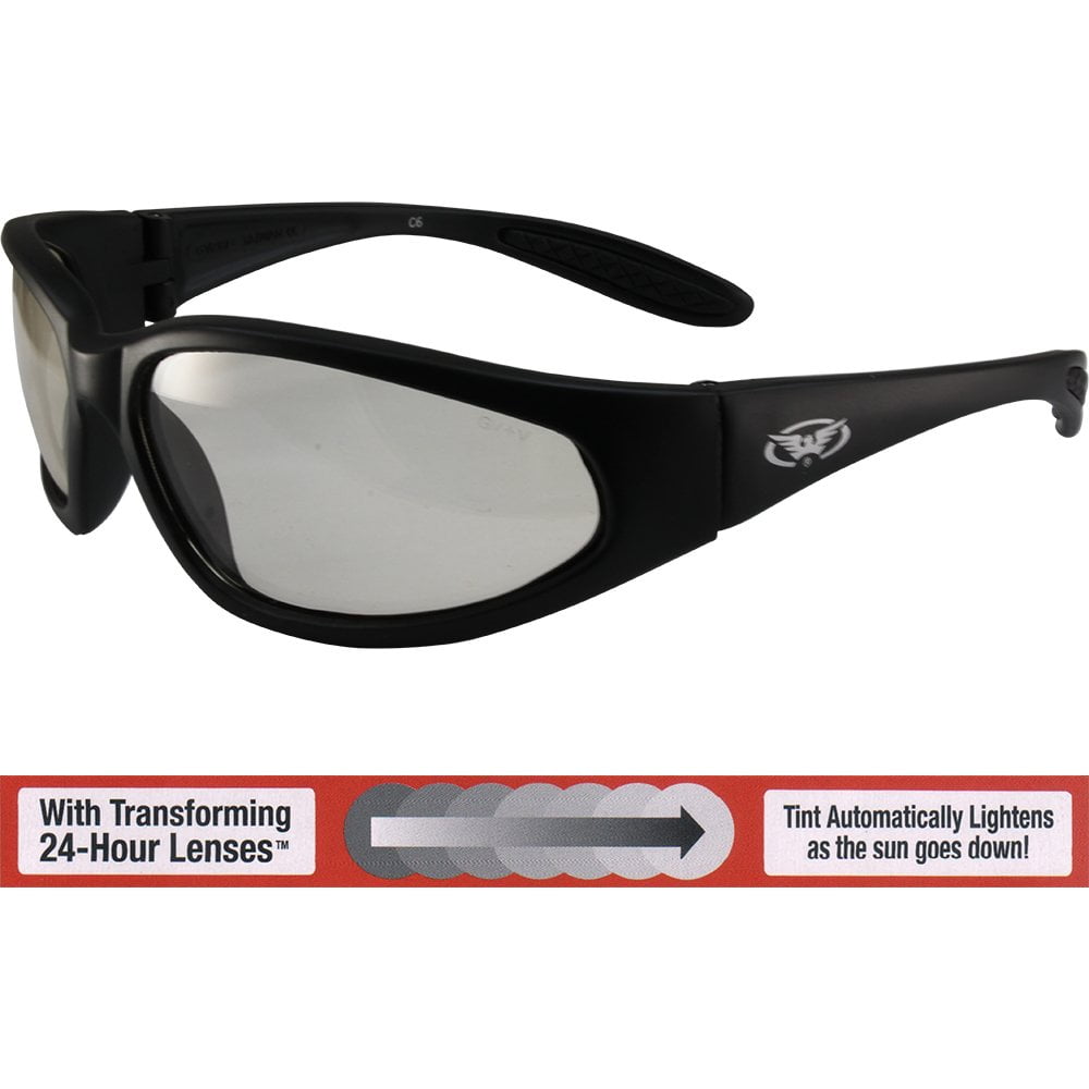 Global Vision Hercules Safety Sunglasses Black Frames with 24 Hour