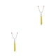 thumbnail image 4 of Cateissary Tenedor telescópico para barbacoa, salchichas en forma de U, palitos para asar, mango para perros calientes, cocina al aire libre, Amarillo 2Conjunto, 4 of 6