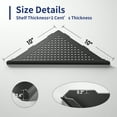 thumbnail image 6 of Bernkot Corner Shower Shelves 10" Matte Black 304 Stainless Steel Recessed Shelf for Bathroom, Grout in Shelf for Tiled Wall 2 Pack, 6 of 6