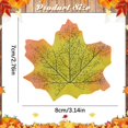 thumbnail image 3 of Artificial Fall Maple Leaf Table Scatter, Textured Fabric Autumn Leaves for Wedding Tables, Banquets, Harvest Parties, Thanksgiving Centerpieces and Event Decor, 3 of 4