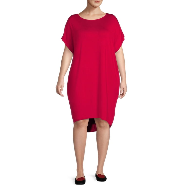 Plus size shift dress with pockets hotsell