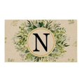 thumbnail image 1 of Precio sorpresa!Felpudos con letras para puerta delantera, decoración Floral, felpudos con iniciales, entrada al aire libre, decoración de apellidos para el hogar, interior y exterior, 1 of 3