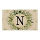 thumbnail image 1 of Felpudos con letras para puerta delantera, decoración Floral, felpudos con iniciales, entrada al aire libre, decoración de apellidos para el hogar, interior y exterior, 1 of 3