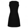 thumbnail image 6 of Nightgowns for Women Summer Crewneck Pleated Sleeveless Pajama Dress Womens Casual Solid Round Neck Relaxed Fits Lightweight Loungewear Sleepwear Night Dress, 6 of 9