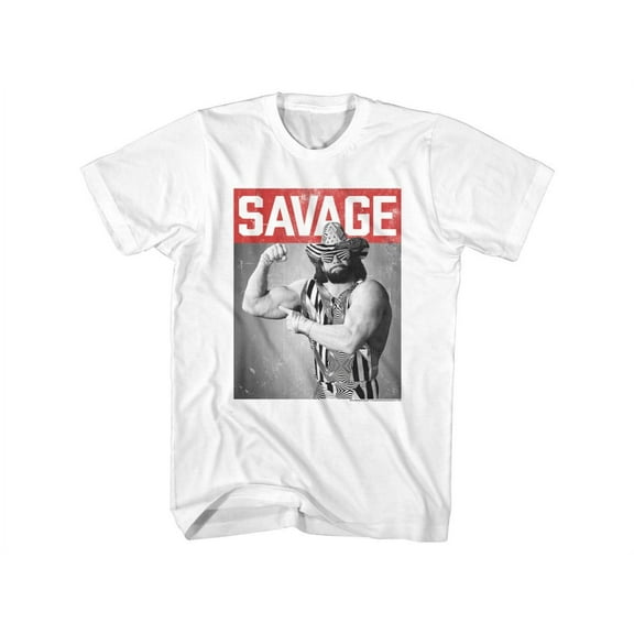 Macho Man Professional Wrestler Macho Savage Adult Short Sleeve T-Shirt Graphic Tee