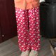 thumbnail image 1 of Pantalones de dormir informales para mujer de Sanrio Hello Kitty color rosa intenso, pantalones de pijama holgados con cintura elástica Y2k, pantalones de pierna ancha con bonitos dibujos animados, 1 of 5