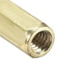 thumbnail image 4 of Uxcell M2x12mm Female to Female Hex Brass Spacer 20 Count, 4 of 5