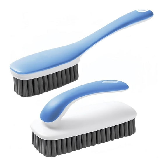 Scrub Brush for Stains-2 Pack Fabric Cleaning Brush,Laundry Stain Remover Brush,Clothes Scrub Brushes Cleaner Soft Bristle Scrubbing Brushes Household Cleaning for Carpet Clothes Bags & More