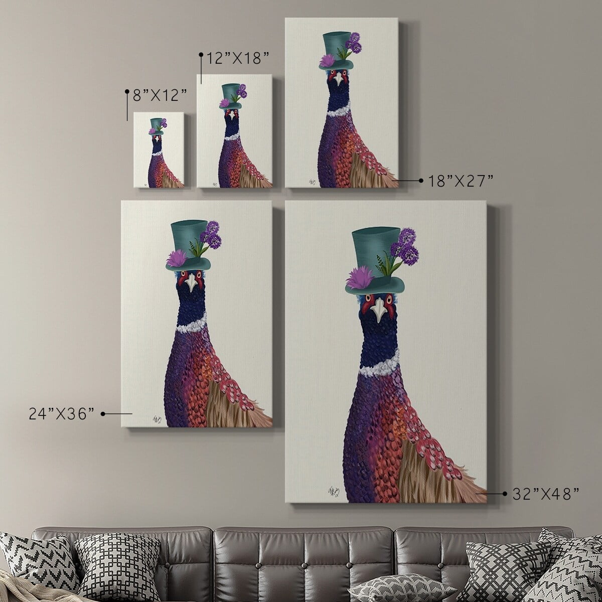 Antique Moths I Premium Gallery Wrapped Canvas - Ready to Hang