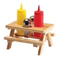 thumbnail image 1 of Wilcor Support de Condiments pour Table Taille Unique en Bois, 1 of 2