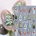 thumbnail image 3 of Christmas Nail Art Stickers 5D Embossed Christmas Nail Decals 2PCS Santa Claus Christmas Tree Snowflake Adhesive Nail Art Decals Elk Bow-Tie Candy Christmas Stickers for Nails DIY Manicure Decorations, 3 of 9