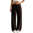 thumbnail image 2 of HKYNLAG Womens Sweatpants Leopard Print High Waisted Drawstring Baggy Pants Comfy Fashion Lounge Trousers with Pockets M, 2 of 4