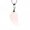 Pink Rose Quartz, variant on Gemstone Angel Wing Pendant Chain Necklace Natural Chakra Healing Stone-Pink Rose Quartz