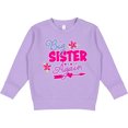 thumbnail image 2 of Inktastic Big Sister Again with Flowers and Arrow Toddler Sweatshirt, 2 of 4