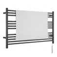 thumbnail image 5 of Amplia Dual 12-Bar Hardwired and Plug-In Electric Towel Warmer in Matte Black, 5 of 6