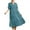 Sky Blue, variant on Rezuofi New Womens Dresses Fashion Short Sleeve Solid V-Neck Skin-Friendly Long Womens Dresses Plus Size