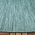 thumbnail image 3 of SAFAVIEH Beach House Tayler Solid Indoor/Outdoor Area Rug, Turquoise, 6'7" x 6'7" Round, 3 of 8