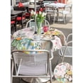 thumbnail image 4 of Pink Easter Bunny Outdoor Tablecloth - 54 Inch Round Dining Table Cover, Spring Easter Eggs Floral Buffalo Plaid Waterproof Outdoor Table Cloth with Umbrella Hole & Zipper for Picnic/Patio/Party, 4 of 7