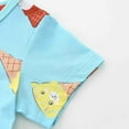 thumbnail image 3 of Girls Dress Summer Ice Cream Prints Dress for Toddler Kids Girls Cartoon Pattern Cotton Short Sleeve Cotton Dress Baby Girl Dress Sky Blue 1 Years-2 Years, 3 of 6