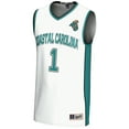 thumbnail image 2 of Unisex GameDay Greats White  Coastal Carolina Chanticleers #1 Basketball Jersey, 2 of 4