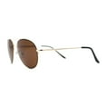 thumbnail image 3 of Boys Tear Drop Officer Style Metal Rim Fashion Sunglasses Gold Brown, 3 of 4
