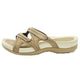 thumbnail image 2 of GP Signature Slide Sandals for Women: 7534 Tan-22, EU41 (US Size 10-10.5), 2 of 7
