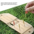 thumbnail image 3 of Ensemble de Jeu de Cribbage en Cuir, Jeu de Cartes 2 Pistes Sac Transparent pour Camping, 3 of 8