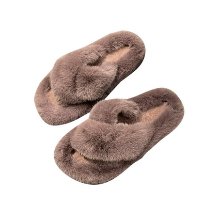 

SIMANLAN Women s Casual Flat Fuzzy Slippers Bedroom Lightweight Open Toe Ladies Comfort Slip On Fluffy Slides