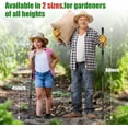 thumbnail image 5 of hltusyp 2-in-1 Garden Hoe Tool with Cultivator Rake  45" Long Handle Small weed Hoe for Weeding  Heavy Duty hand tiller Gardening Hoes for Raised Beds  Backyards Indoor Greenhouse  Ou, 5 of 9