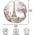 thumbnail image 3 of GZHJMY Romantic Lover Eiffel Tower Round Placemats, 4 Pack Table Mats for Kitchen Washable Non-Slip Place Mats Heat Resistant Place Mats for Kitchen Dining Table Decoration, 3 of 6