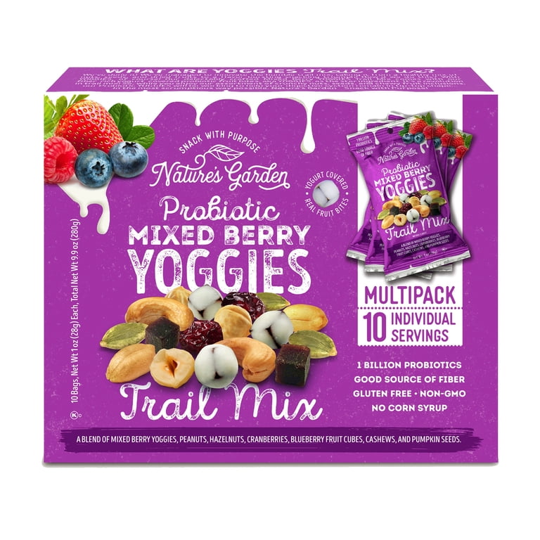 Probiotic Mixed Berry Yoggies Trail Mix 10ct - Walmart.com
