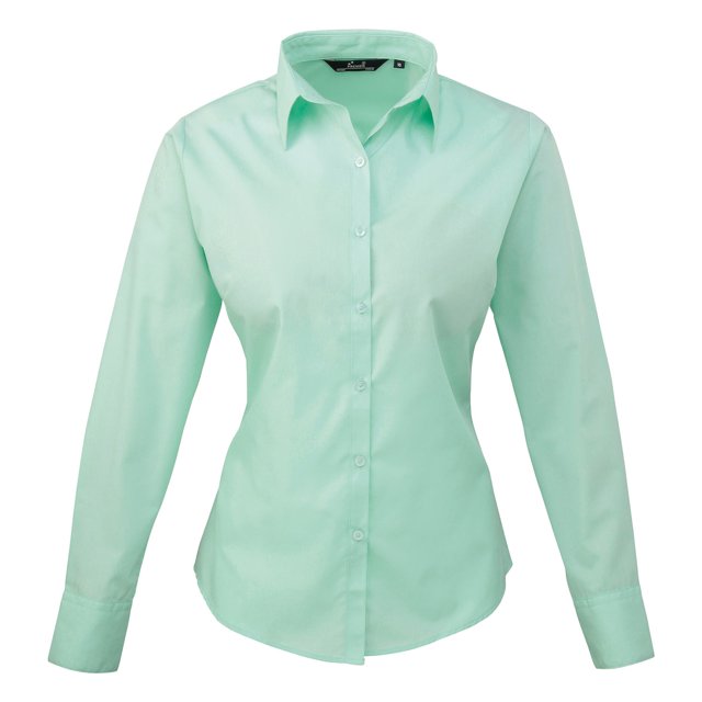 Premier Blouse en Popeline à Manches Longues pour Femmes