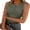 Army Green, variant on Tank Tops for Women Sleeveless Henley High Neck Summer Casual Ribbed Slim Shirts Racerback Beach Vacation Clothes Royal Blue Small