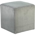 thumbnail image 3 of Meridian Furniture Ottomane/tabouret Roy Gris, 3 of 8