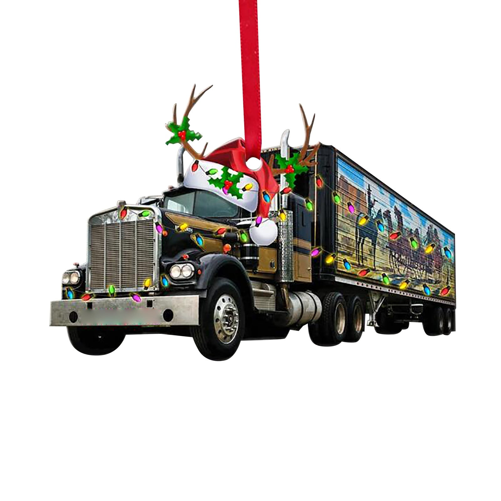 Truck Commercial 2022 Christmas 2022 Christmas Ornaments Hanging Decoration Gift Product Personalized  Family - Walmart.com