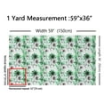thumbnail image 3 of Manfei Oil Painting Flower Fabric by the Yard (1 Yard), Chic Blossoms Decorative Fabric by the Yard, Green White Ombre Gradient Sewing & Crafting Fabric, 3 of 6
