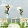 thumbnail image 4 of Baohd 2x Hanging Artificial Flower Arch Decor Decorative for Wedding Background Pink, 4 of 9