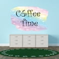 thumbnail image 3 of COFFEE - Multicolored Rainbow Background Coffee Time Lettering Art Quotes Vinyl Decoration Removable Home Living Room Wall Decal Sticker 40" x 24", 3 of 5