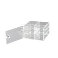 thumbnail image 3 of Caja de exhibición de pestañas, soporte para pestañas, 3 capas, acrílico, a prueba de polvo, multiusos, organizador compacto para pestañas postizas, 3 of 8