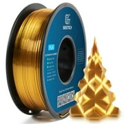 GEEETECH 3D Printer PLA Filament, Shiny Silk Gold Toughness Enhanced Filament with 1.75mm Dimensional Accuracy +/-0.03mm, 1080 Feet per Roll, Vacuum Packaging, for Most 3D FDM Printer