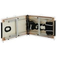 thumbnail image 5 of vidaXL 2-Zone Foldable Massage Table Aluminium Black and White, 5 of 5