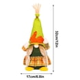 thumbnail image 3 of Chmadoxn 12.6" Fall Scarecrow Gnome Plush Decor, Thanksgiving Maple Leaf Faceless Doll Figurine, 2-in-1 Tabletop & Hanging Ornament for Autumn Harvest Tiered Tray Home Decor, 3 of 9