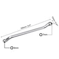 thumbnail image 2 of Uxcell 6mm x 7mm Metric 12 Point Offset Double Box End Wrench Chrome Plated, Cr-V, 2 of 5