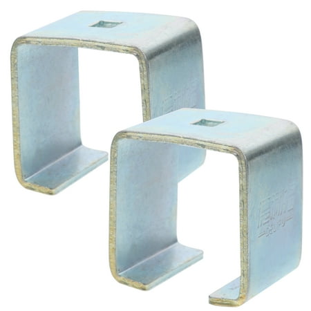 

2pcs Channel Trolley Track Support Hanger Brackets Trolley Track Joint Brackets