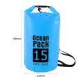 thumbnail image 3 of Saco De Bolsa Seca Bolsa seca impermeable Pack Saco Natación Kayak Barco Trekking (15L Azul cielo), 3 of 3
